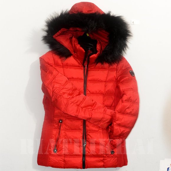 Nautica Womens Faux Fur Trim Hooded Midweight Puffer Jacket - Picture 3 of 12